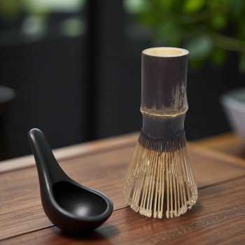 Gambar produk Baiben Li Chasen Bamboo Whisk Matcha Pengaduk Teh 74 Tangkai - B78