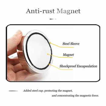Gambar produk Taffware Magnet Gantungan Round Hook Strong Neodymium 250kg 75mm - F75