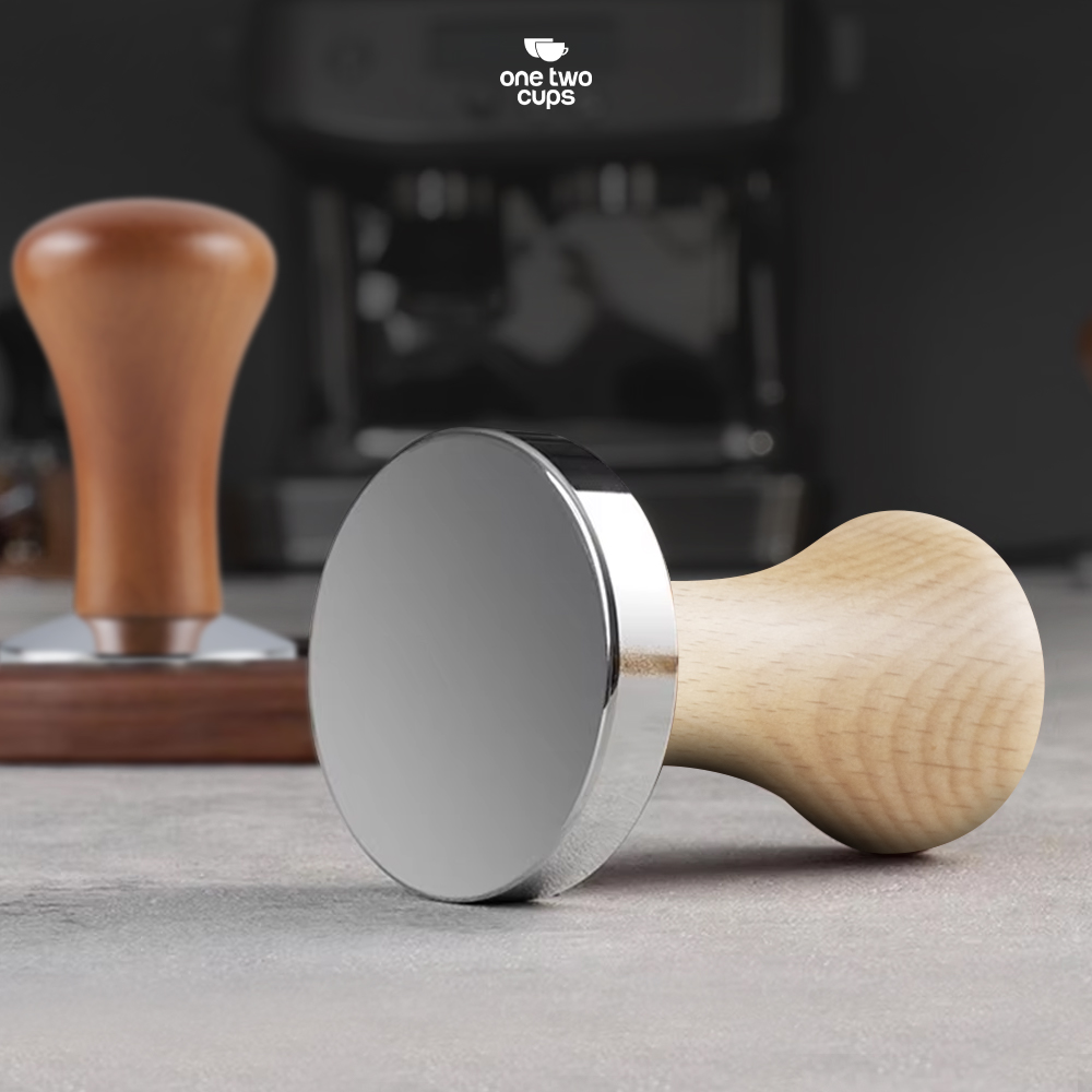 Gambar produk One Two Cups Tamper Kopi Espresso Flat Base Stainless Steel 304 51mm - T15