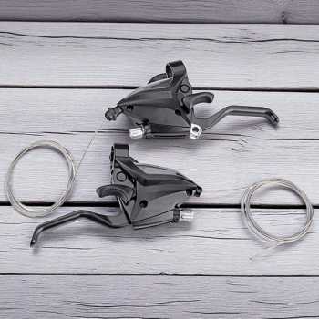 Gambar produk TaffSPORT Marvolt Speed Shifter Handle Brake Rem Sepeda 7 Speed 2 PCS - EF500-7