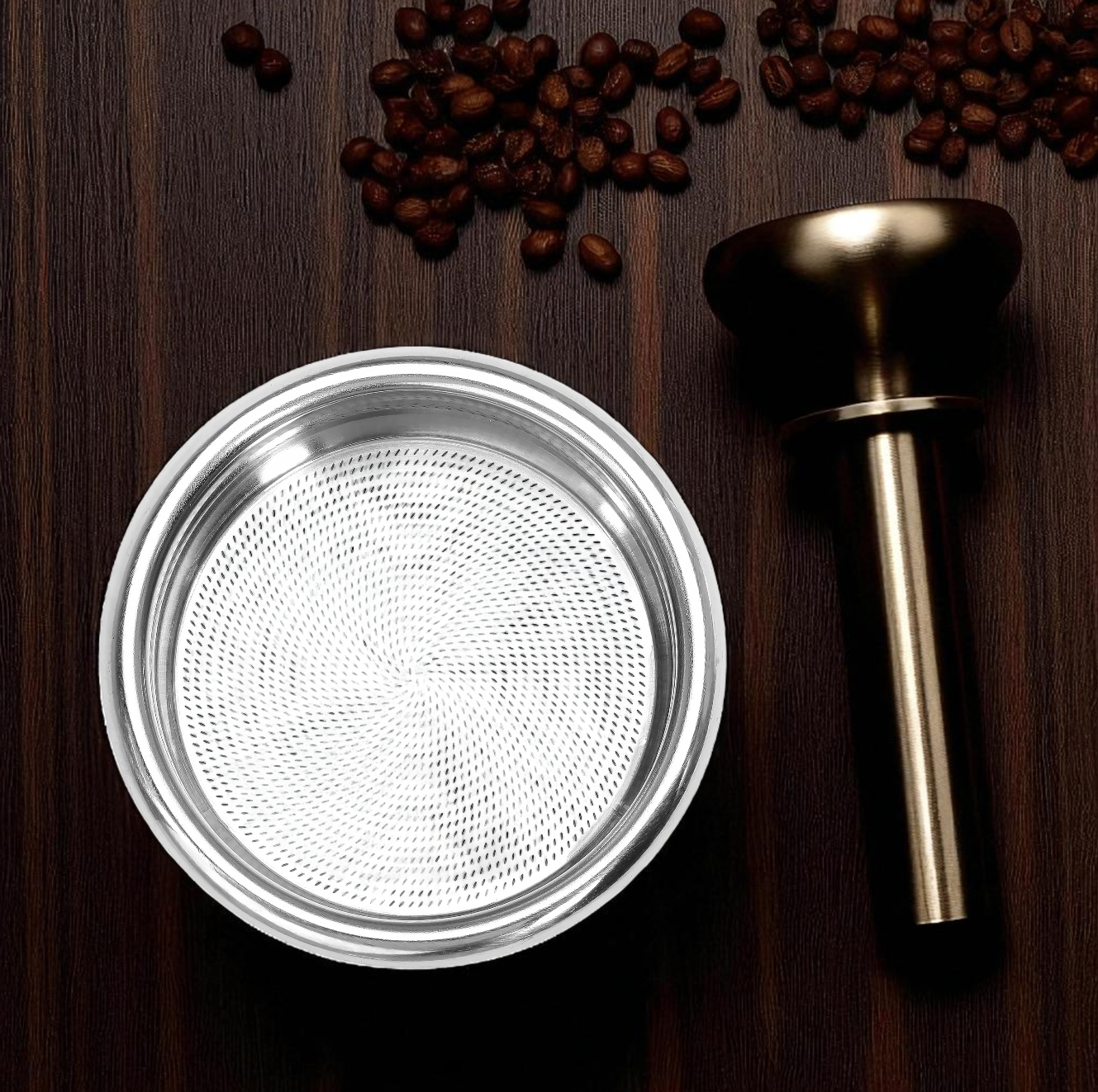 Kisshome Espresso Coffee Filter Basket Portafilter Single Layer 58mm - KH304 Gambar produk Kisshome Espresso Coffee Filter Basket Portafilter Single Layer 58mm - KH304