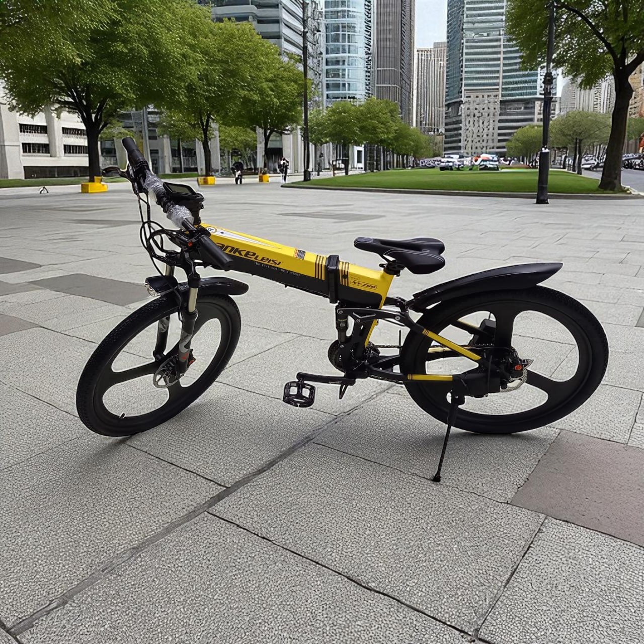Gambar produk Lankeleisi Sepeda Listrik Lipat Folding Bike Sports Version 48V 10Ah - XT750