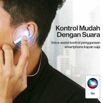 Gambar produk WOJOQ Earphone Bluetooth 5.3 TWS Earbuds HiFi Sound Noise Reduction - i12