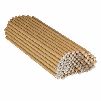 Gambar produk ETRSUNTECH Sedotan Kertas Bungkus Eco Paper Straw 6x197mm 100 PCS - QW95