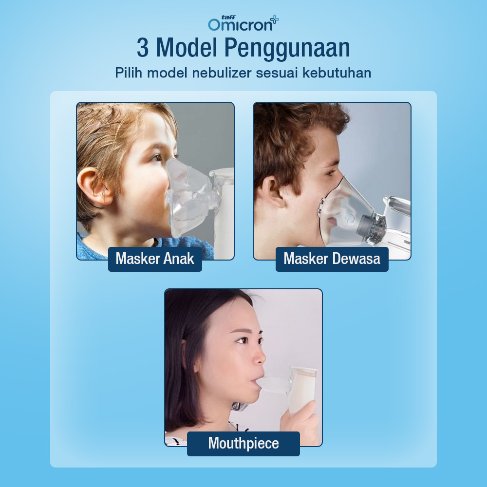 TaffOmicron Alat Terapi Pernapasan Mesh Nebulizer Portable Inhaler - JSL-W301 Gambar produk TaffOmicron Alat Terapi Pernapasan Mesh Nebulizer Portable Inhaler - JSL-W301