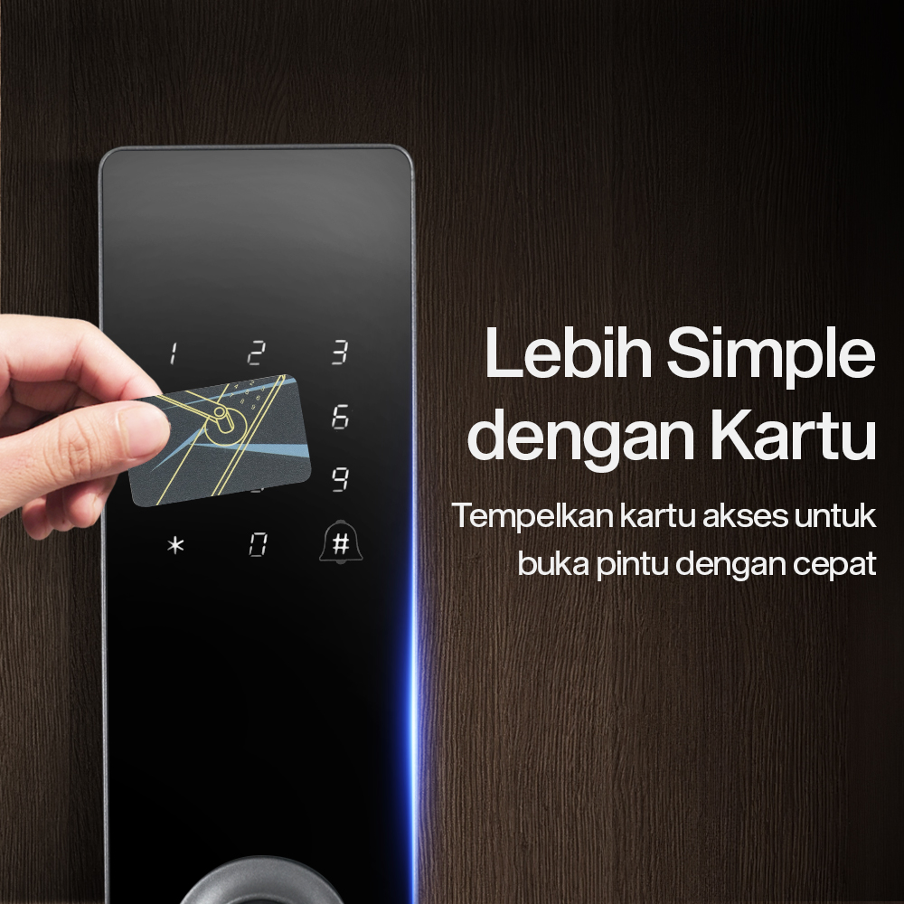 MAISUSTY Smart Door Lock TTLock App Password Access Card - G3 Gambar produk MAISUSTY Smart Door Lock TTLock App Password Access Card - G3