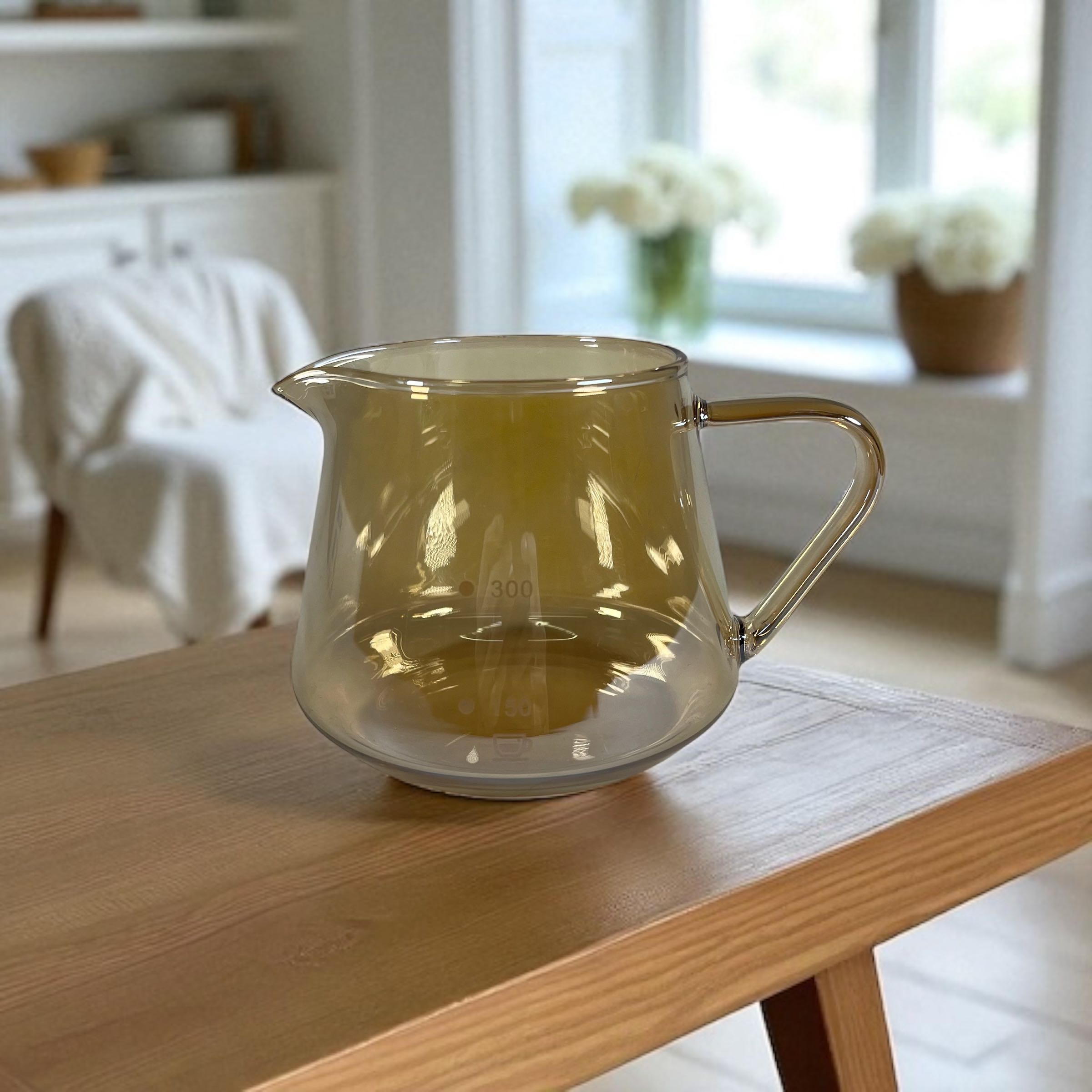 Gambar produk WURJO Teko Kopi Coffee Server V60 Borosilicate Glass 1-2 Cup 300ml - WJ9