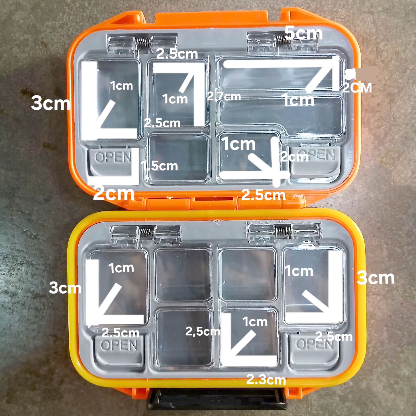 Gambar produk TORSD Kotak Kail Pancing Fishing Hook Storage Box 12 Grid Waterproof - T73