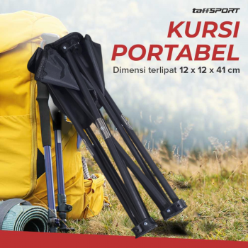Gambar produk TaffSPORT Kursi Lipat Outdoor Mancing Portable Oxford Folding Chair - A149