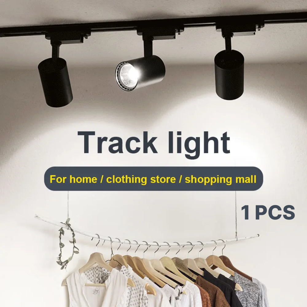 Gambar produk LANGYUE Lampu Sorot LED COB Track Light Warm White 3000K 12W - LY300