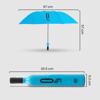Gambar produk Deco Payung Lipat Buka Tutup Manual Desain Botol Wine Anti UV 97cm - YS06