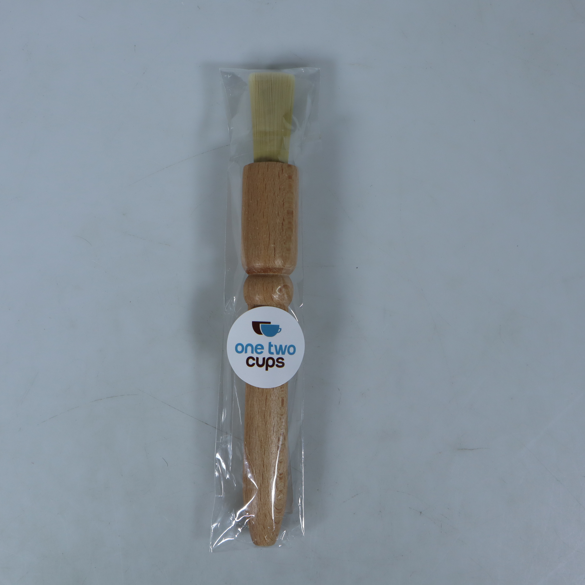 Gambar produk One Two Cups Kuas Pembersih Gilingan Kopi Natural Bristles Wood - JN77