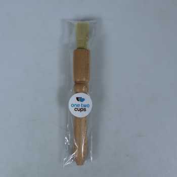Gambar produk One Two Cups Kuas Pembersih Gilingan Kopi Natural Bristles Wood - JN77