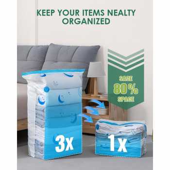 Gambar produk TRIPACK Kantong Plastik Vakum Pakaian Multifungsi Vacuum Bag 1 PCS 70x100cm - TMS-10