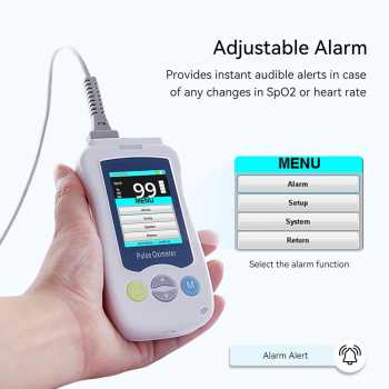 Gambar produk Yonker Fingertip Pulse Oximeter Alat Ukur Saturasi Oksigen Temperatur - YK-820B