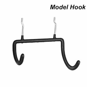 Gambar produk MCIRON Gantungan Dinding Double Hook Wall Mount Organizer Heavy Duty Hook - MC006