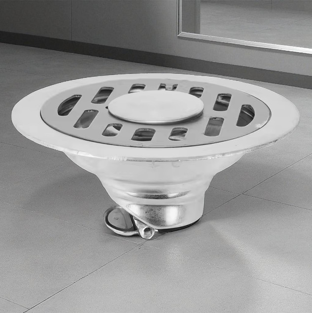 Gambar produk Jing Pin Jie Ju Saluran Air Floor Drain Short Seal Stainless Steel Dual Use - LEE001