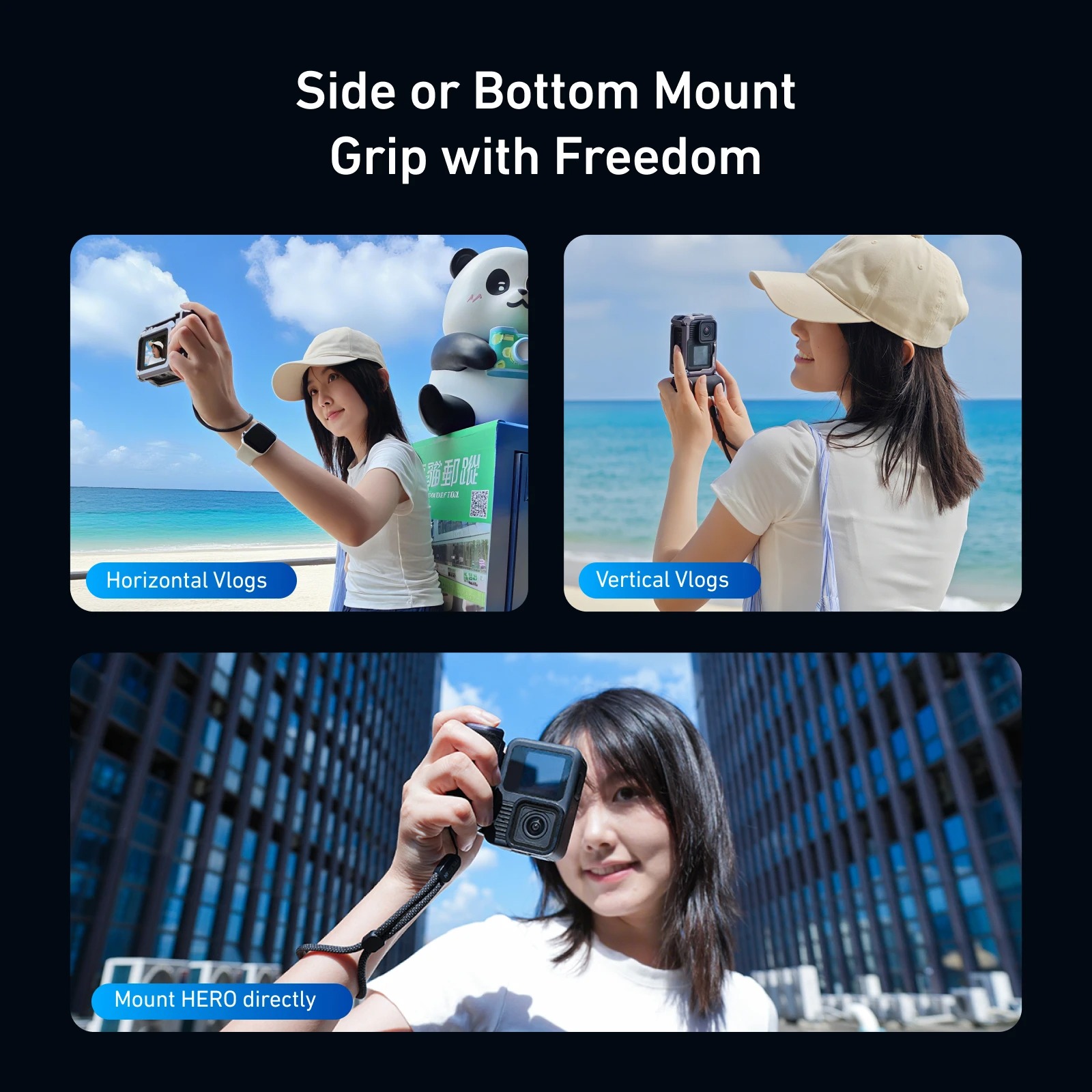 Gambar produk TELESIN Handle Grip Action Camera GoPro 9 to 13 Street Photography - S6-FMS-25-TGP