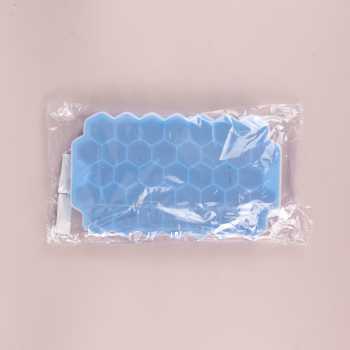 Gambar produk SILIKOLOVE Cetakan Es Batu Silikon Heksagonal 37 Grid Ice Cube Tray - DU655