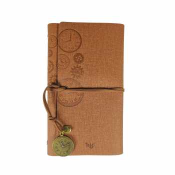 Gambar produk Toddi Buku Jurnal Binder Leather Notebook A6 160 Page Grid Blank Line - T680