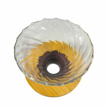 Gambar produk FMA Coffee Filter Penyaring Kopi V60 Bamboo Bracket 1-4 Cup Diagonal - SD-8106