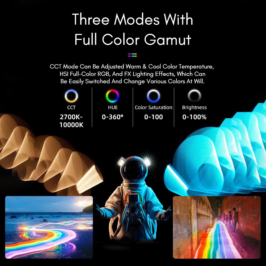 Gambar produk Tolifo Lampu LED RGB Studio Fill Light Stick 2700-10000K 2200mAh 30W - ST-30RGB