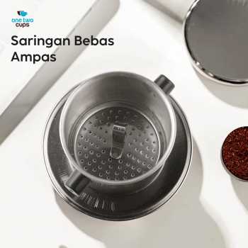 Gambar produk One Two Cups Vietnam Drip Coffee Filter Pot Saringan Kopi 120ml 7Q - ON-7Q