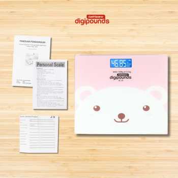 Gambar produk Taffware Digipounds Timbangan Badan Digital Scale Battery 180kg - SC-01