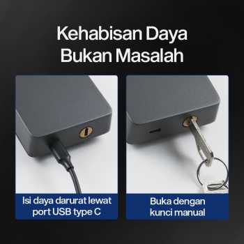 MAISUSTY Smart Door Lock TTLock App Fingerprint Password Card - G3F Gambar produk MAISUSTY Smart Door Lock TTLock App Fingerprint Password Card - G3F