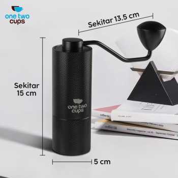 Gambar produk One Two Cups Alat Penggiling Kopi Manual Coffee Grinder Adjustable - JN60