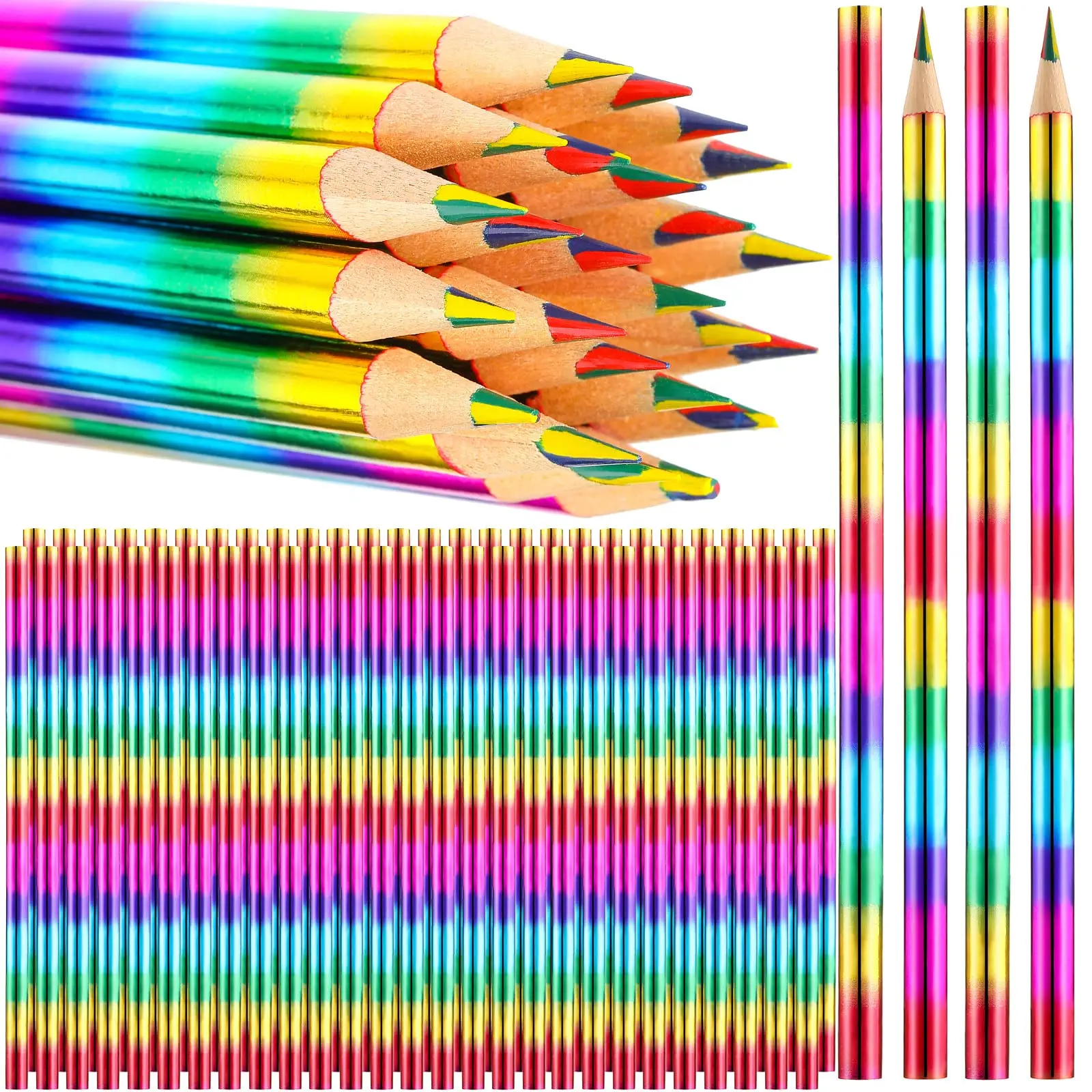 Gambar produk WEBOW Pensil Warna Rainbow Color Pencils Drawing Painting 16 PCS/Set - XP004
