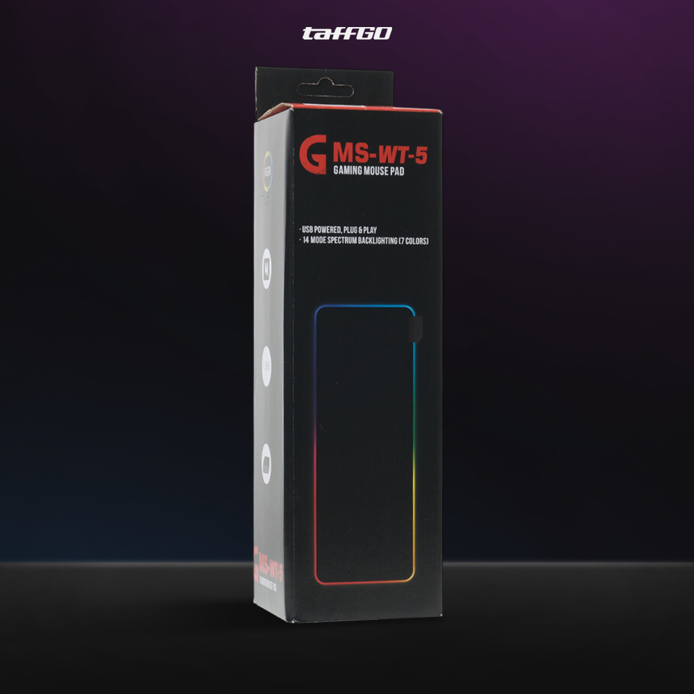 Gambar produk TaffGO Gaming Mouse Pad Glowing RGB LED High Precision 300x800x4mm