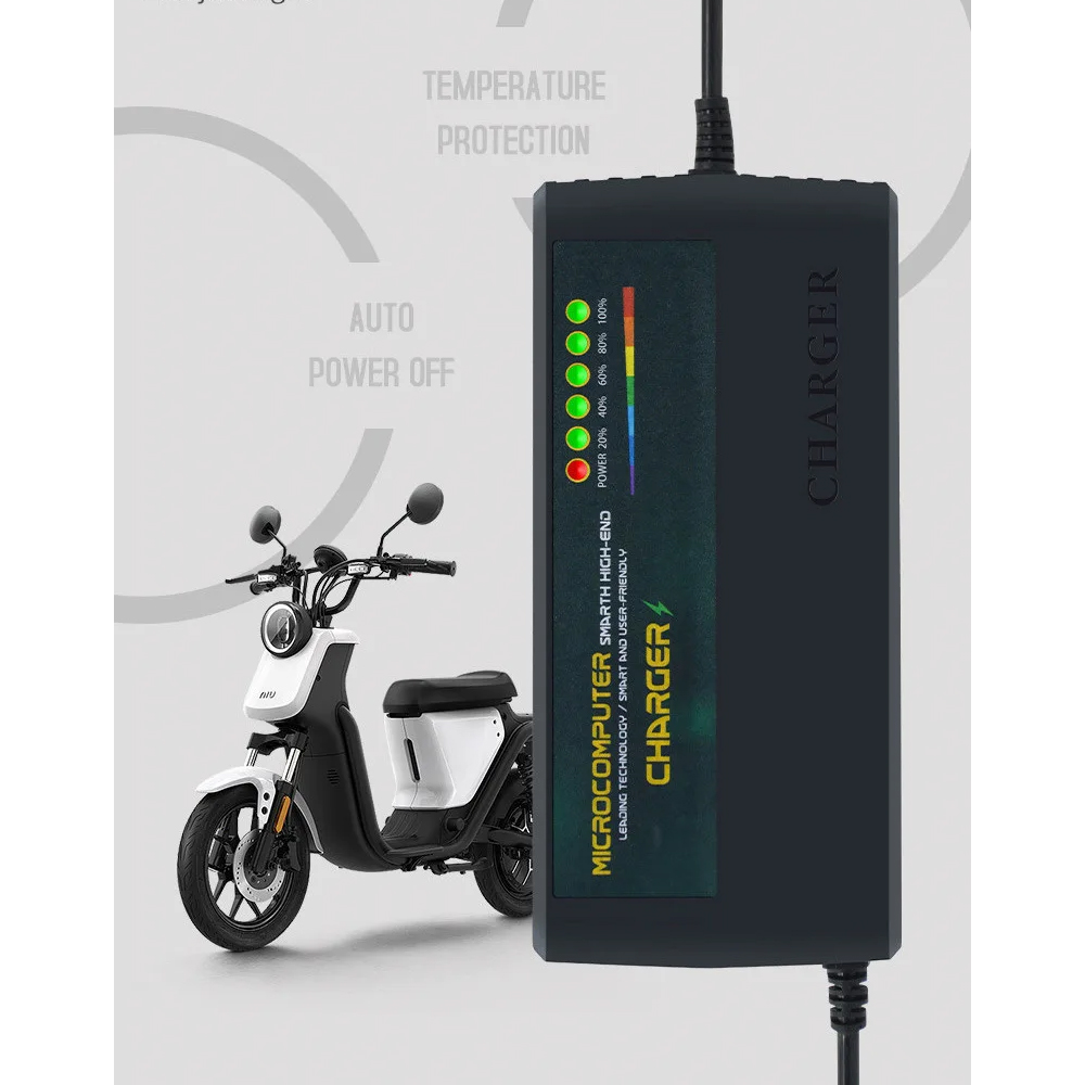 Gambar produk JHOPASS Charger Aki Sepeda Listrik Smart Battery Charger Portable 60V 20Ah - JH-20