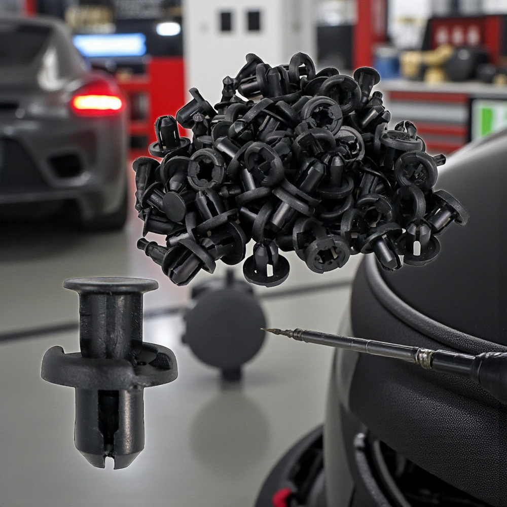 Gambar produk Klip Kancing Plastic Car Buckle Rivet 20x10mm 50 PCS - 1113