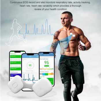 Gambar produk TMJD Pengukur Detak Jantung EKG Wireless Smart ECG Recorder Monitor - ER1