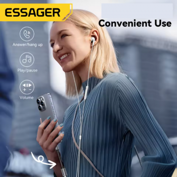 Gambar produk ESSAGER Kabel Adapter Audio OTG USB Type C to Lightning 15cm - EYPTL-LT0G-P