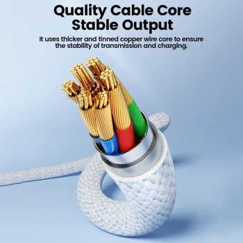 Gambar produk Toocki Kabel Data USB Type C Fast Charging Braided 6A 66W 1M - TXCAC-YG02