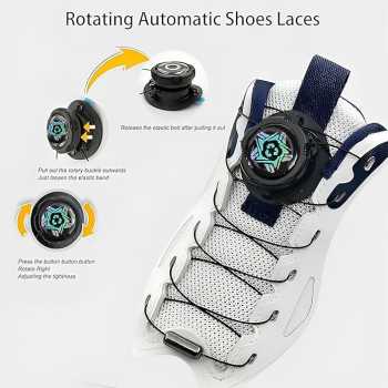 Gambar produk Silenching Tali Sepatu Putar Automatic Rotating Shoelace Buckle - INU66