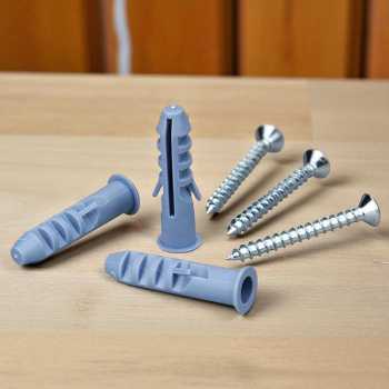 Gambar produk Taffware Expansion Screw Pipe Nylon Wall Anchors Packed Tube with Nail M10