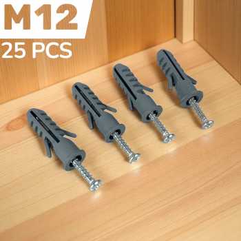 Gambar produk Taffware Expansion Screw Pipe Nylon Wall Anchors Packed Tube with Nail M12