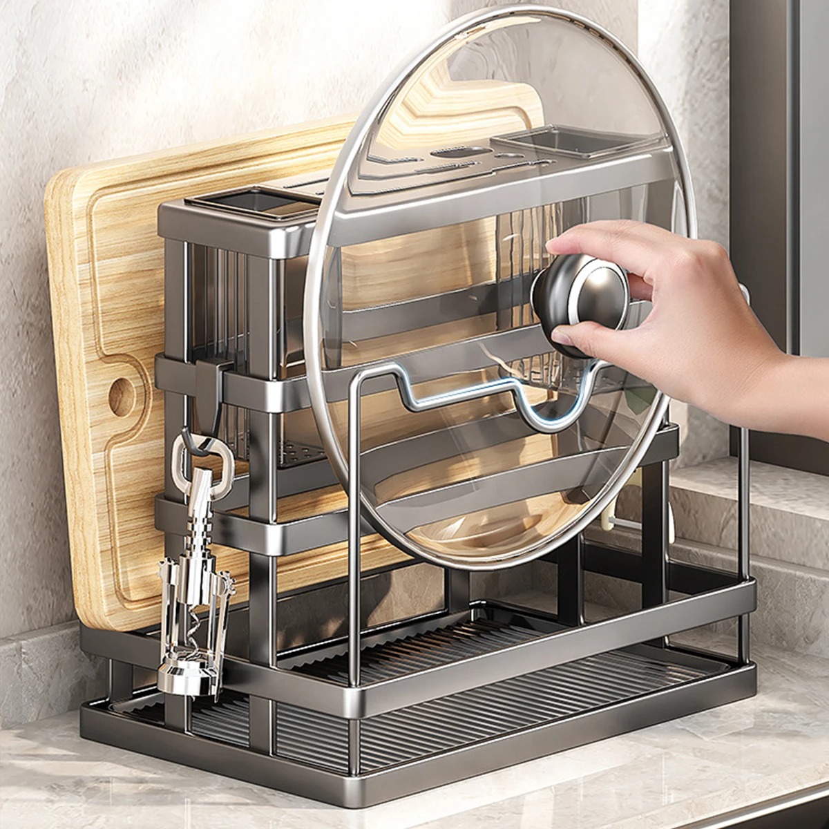 Gambar produk JoyHome Tempat Pisau Dapur Rak Penyimpanan Sendok Sumpit Organizer - JH-27