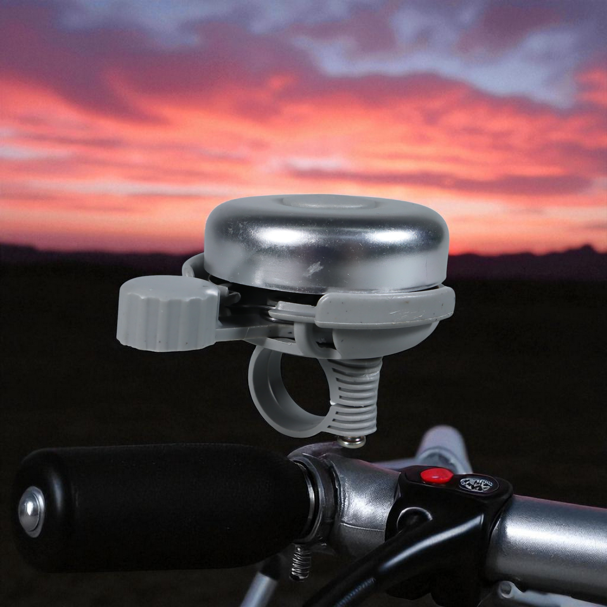 Gambar produk TaffSPORT Bell Sepeda Handlebar Safety Cycling Ring Horn - COO5