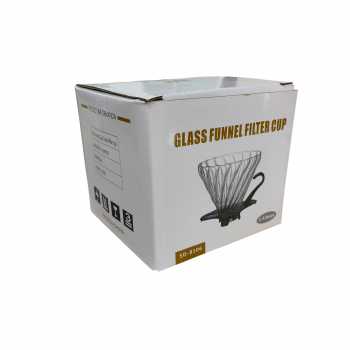 Gambar produk WURJO Filter Penyaring Kopi V60 Coffee Dripper Borosilicate 1-4 Cup - SD-8106