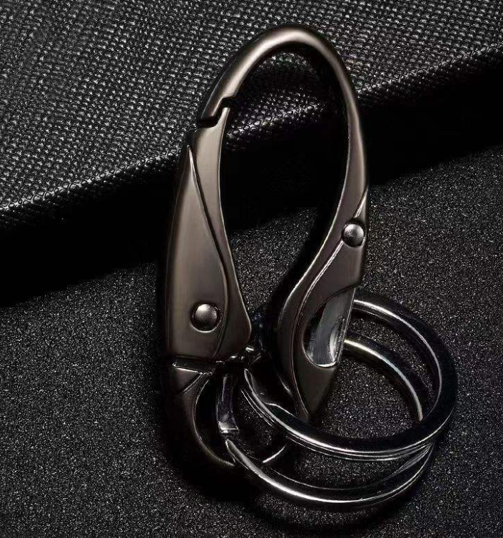 Gambar produk SINNYA Gantungan Kunci Karabiner Keychain Quickdraw Double Ring - SN-29