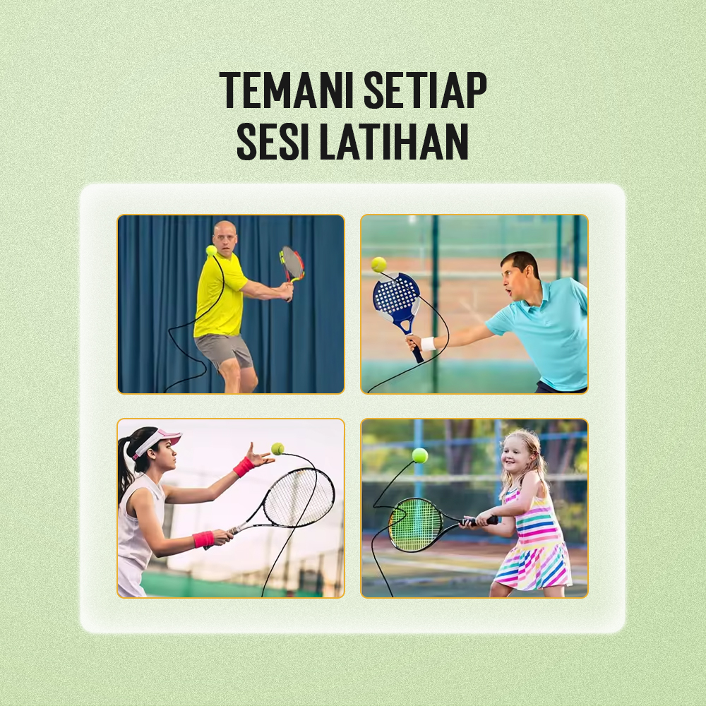 Januel Alat Bantu Olahraga Tennis String Rebound With Ball - Jn53 Gambar produk Januel Alat Bantu Olahraga Tennis String Rebound With Ball - Jn53