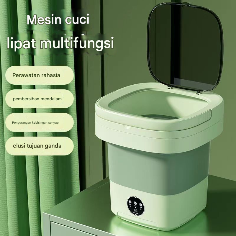 Gambar produk FMA Mesin Cuci Mini Lipat Foldable Mini Washing Machine 8L 220V - FM-8L2