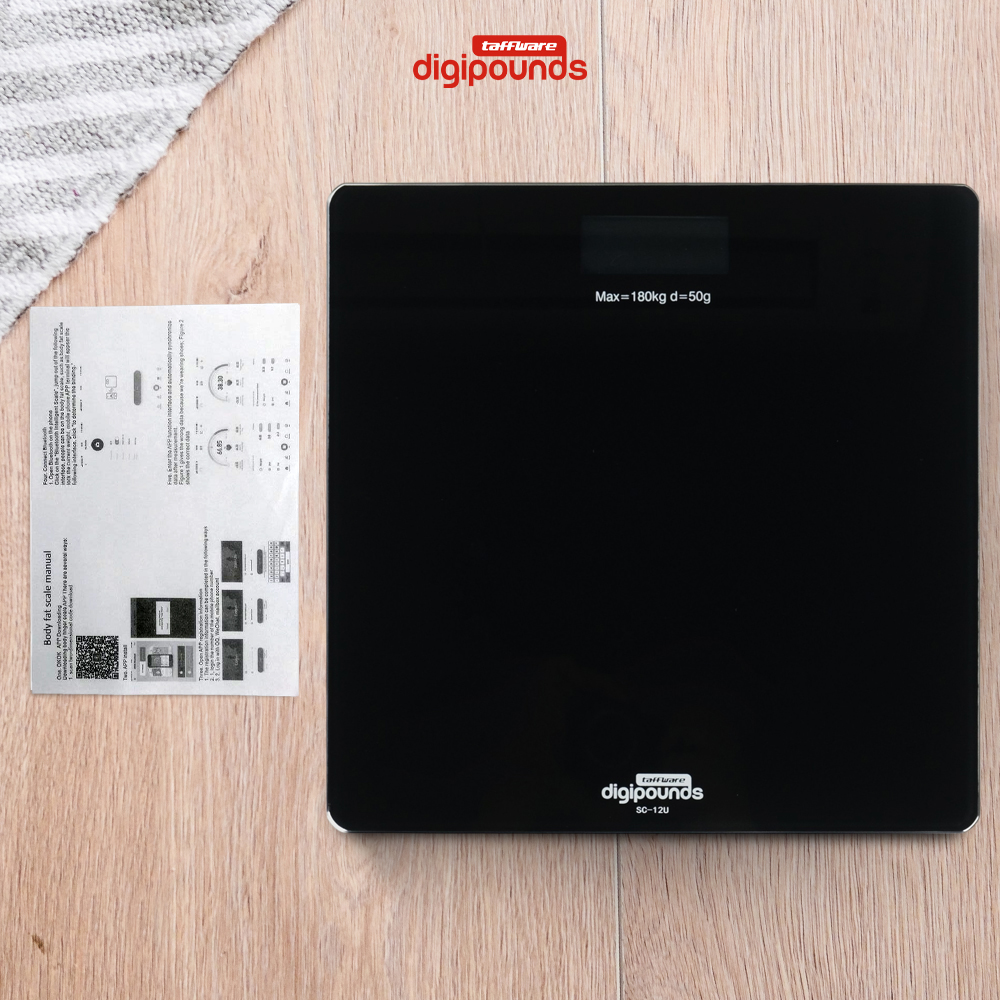 Gambar produk Taffware Digipounds Timbangan Badan Digital Scale Battery 180kg - SC-12