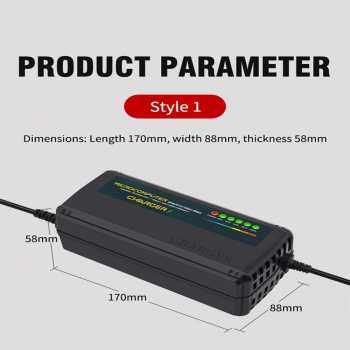 Gambar produk JHOPASS Charger Aki Sepeda Listrik Smart Battery Charger Portable 60V 20Ah - JH-20