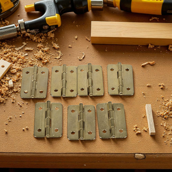 Gambar produk KitTrader Engsel Pintu Lemari Kabinet Door Hinge 4 Hole 21x30mm 10 PCS - KT519