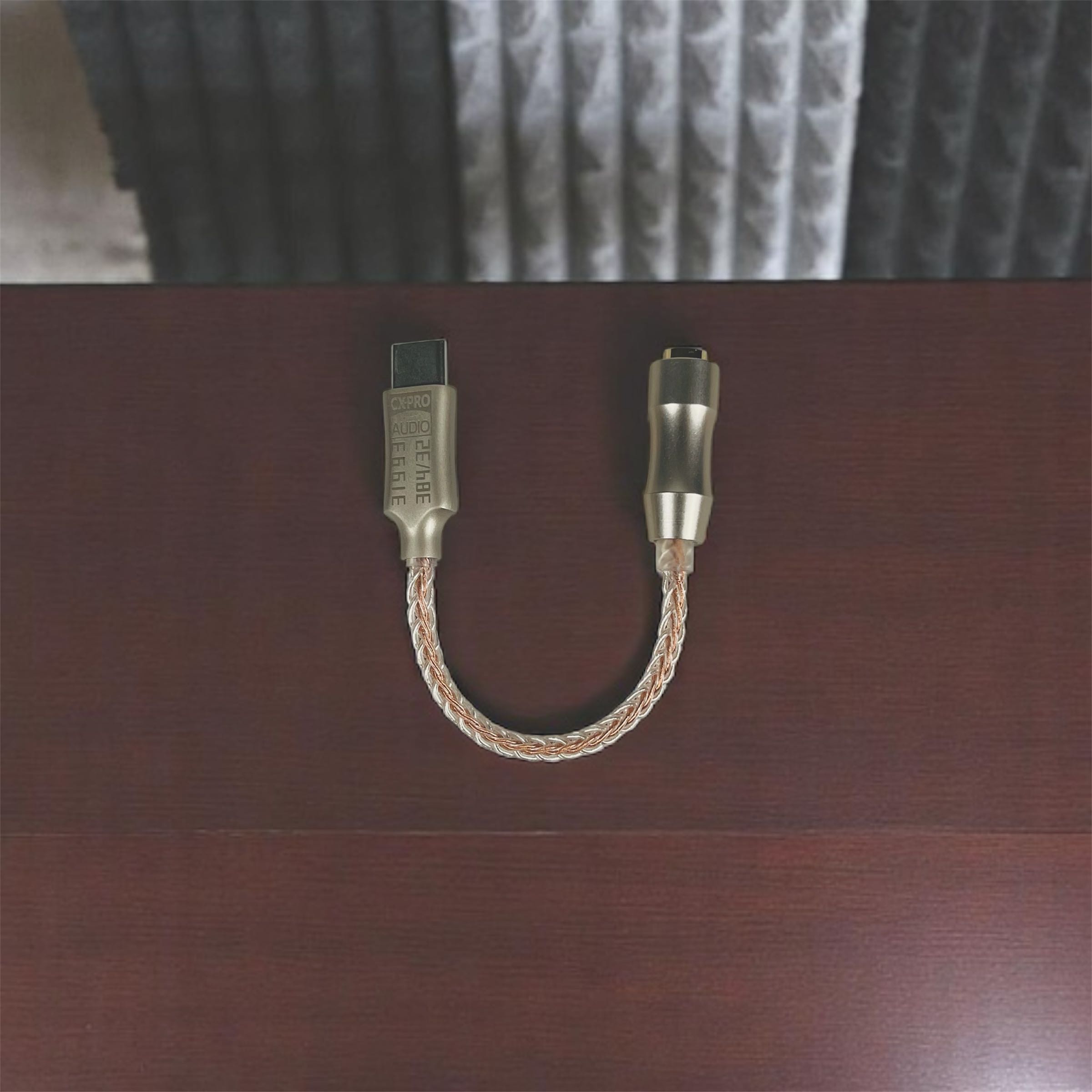 Gambar produk ALAC Kabel USB Type C ke 3.5mm Adaptor HiFi DAC Conexant CX31993 Chip - CX-PRO